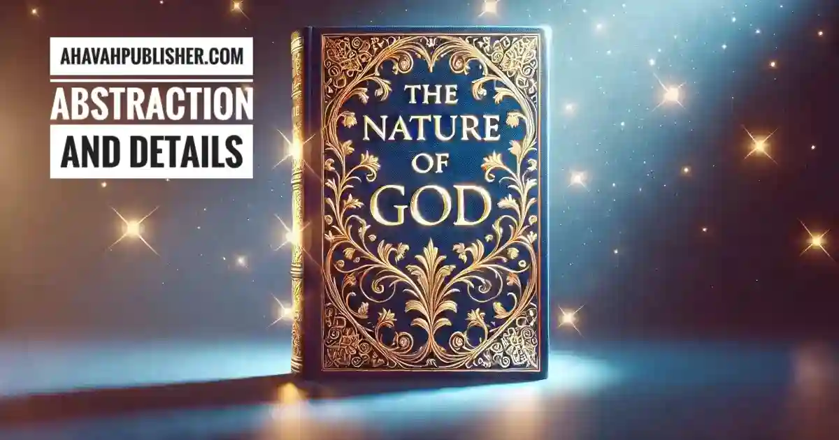 Re-using The Nature of GOD book image created by DALL-E AI with added Title