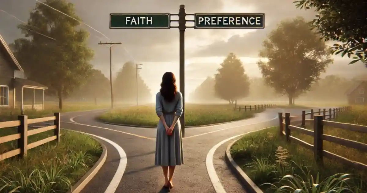 Faith or Preference Image by DALL-E AI